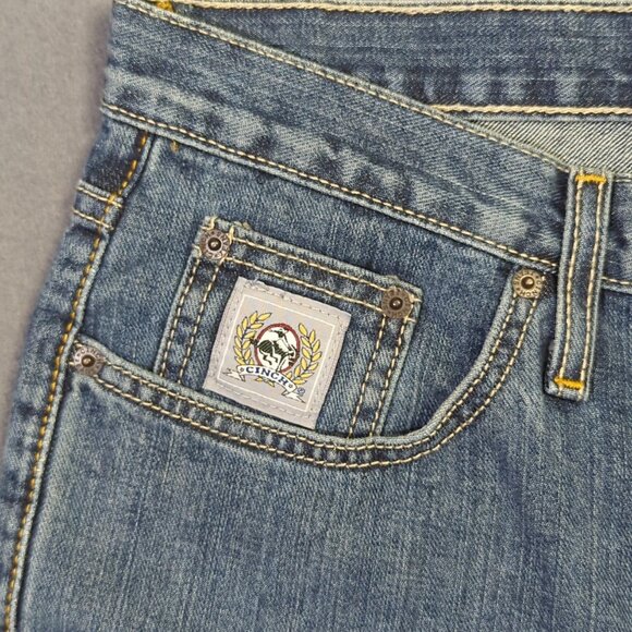 Cinch Jeans Men's 30x34 Blue Western Denim Silver Label Slim Straight Cowboy - Picture 8 of 10